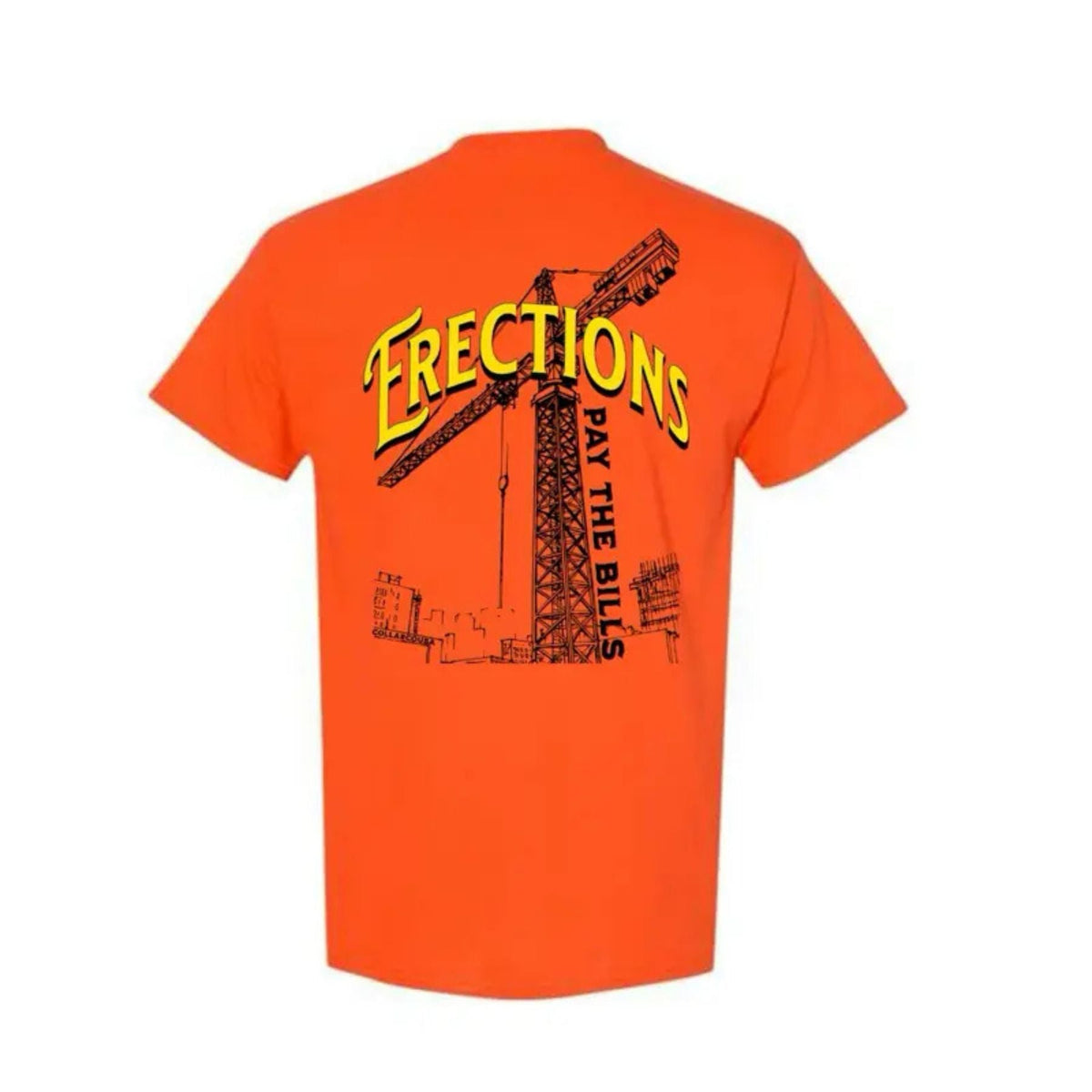 Crane Operator T-Shirt - "Pays the Bills" Blue Collar Work Tee, Men's Apparel Top