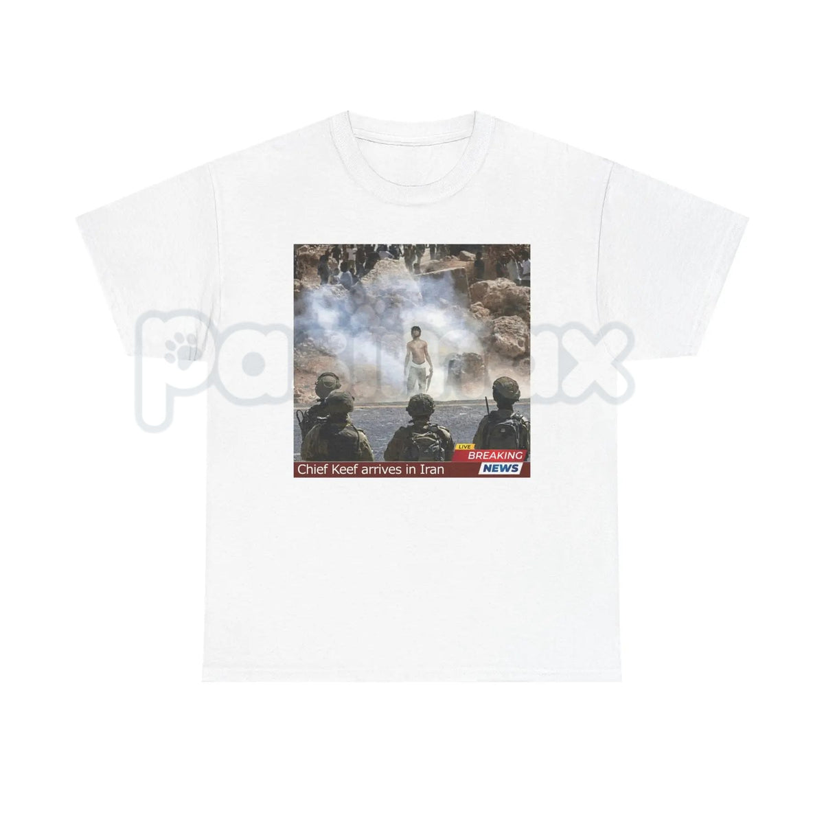 Chief K in Iran Graphic T-Shirt - Viral Streetwear Culture Tee, Premium 100% Cotton Glo-Style Fan Top, International Hip-Hop Aesthetic Shirt, Limited Edition Graphic Print Tee, Soft Lived-In Urban Fashion Apparel