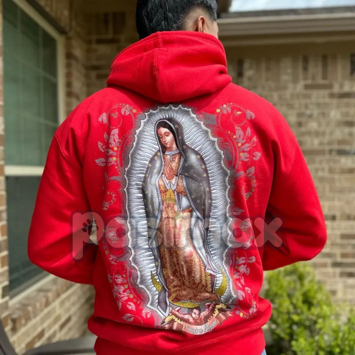 Virgen Mary Hoodie – Blessed Mother Religious Graphic Pullover, Catholic Faith Apparel & Unisex Devotional Wear