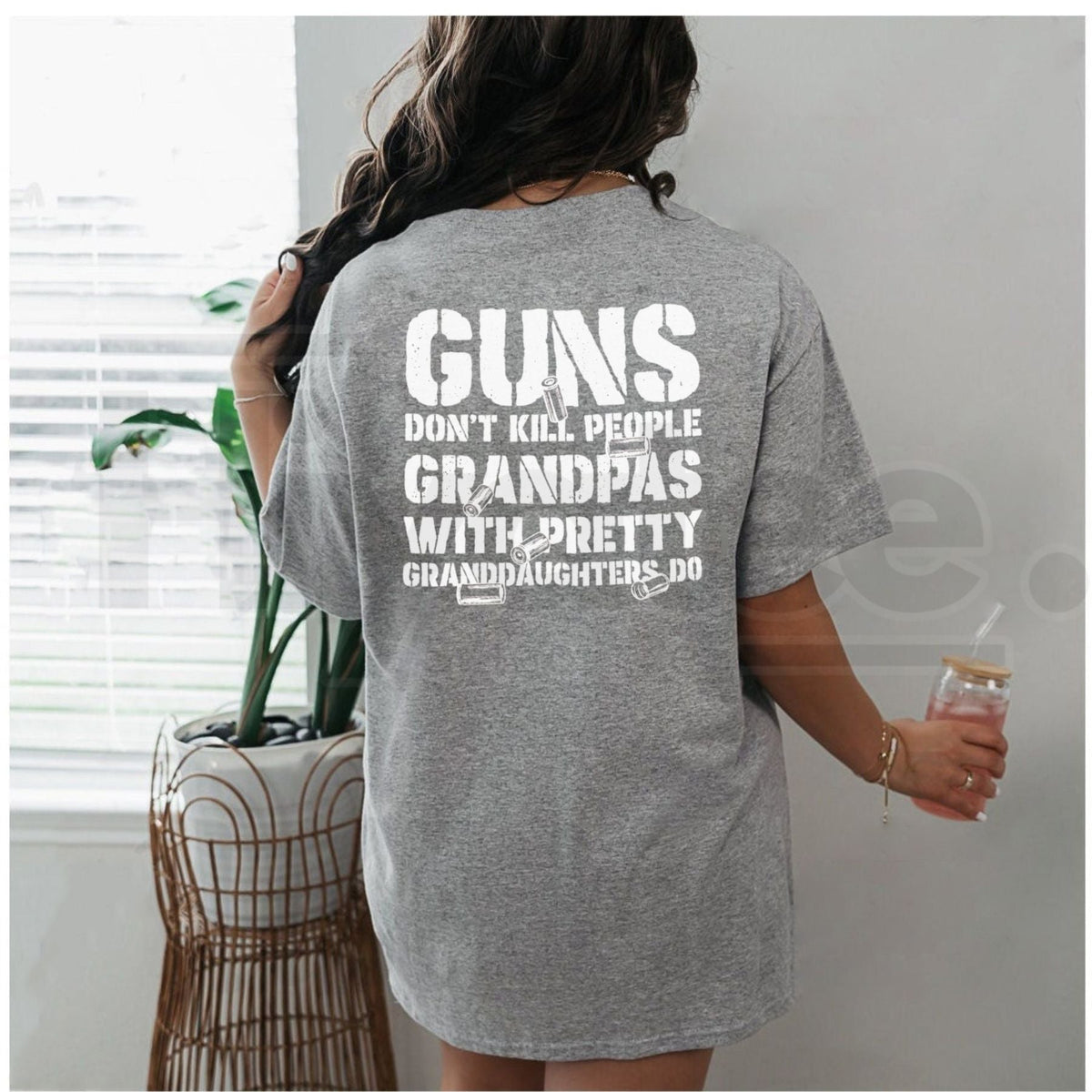 Guns Don't Kill People Grandpas With Pretty Granddaughters Do T-Shirt