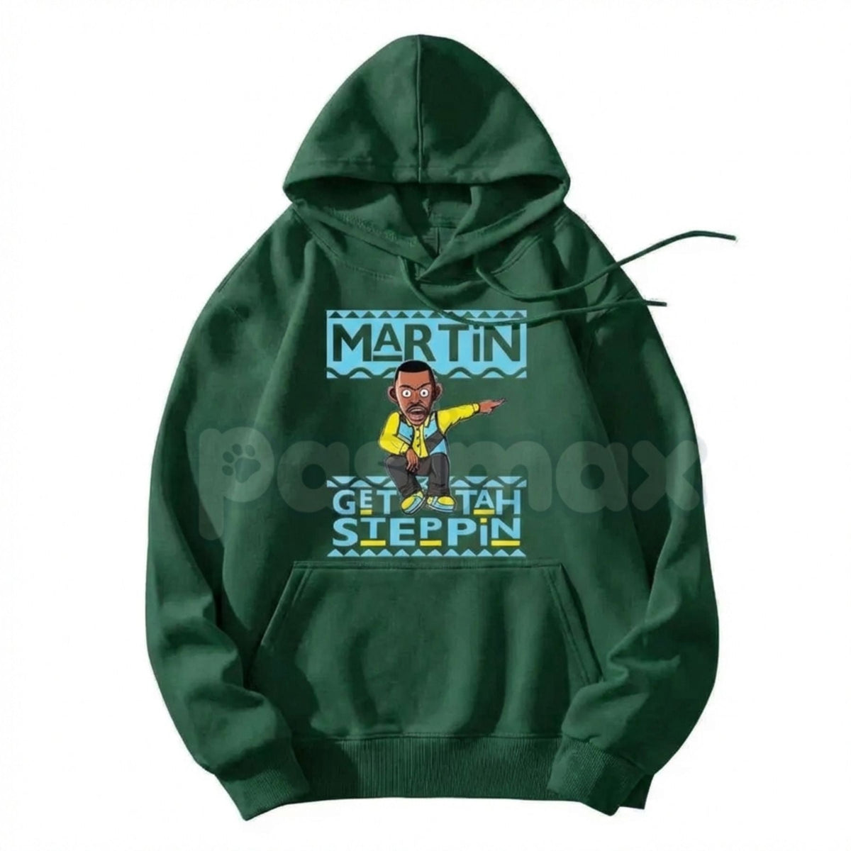 Martin "Get Tah Steppin" 90s Sitcom Hoodie – Vintage Urban Streetwear, Classic Comedy Quote Pullover, Men's Retro Nostalgia Apparel