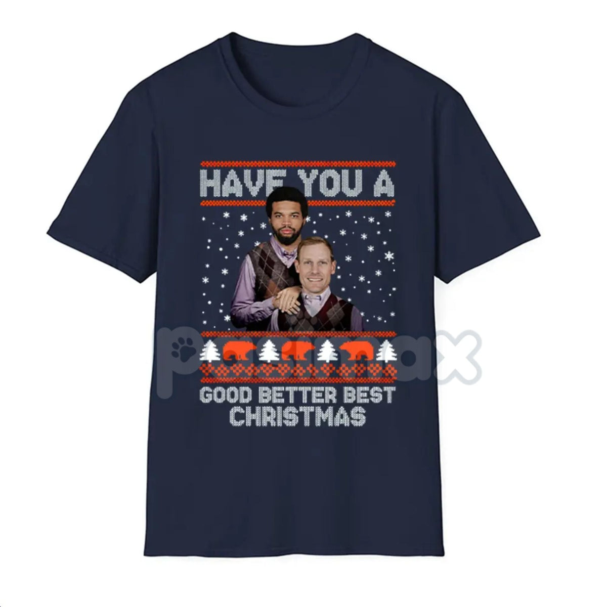 Good Better Best Christmas Football T-Shirt - Funny Ugly Sweater Pattern Tee, Holiday Game Day Apparel, Football Fan Seasonal Graphic Shirt