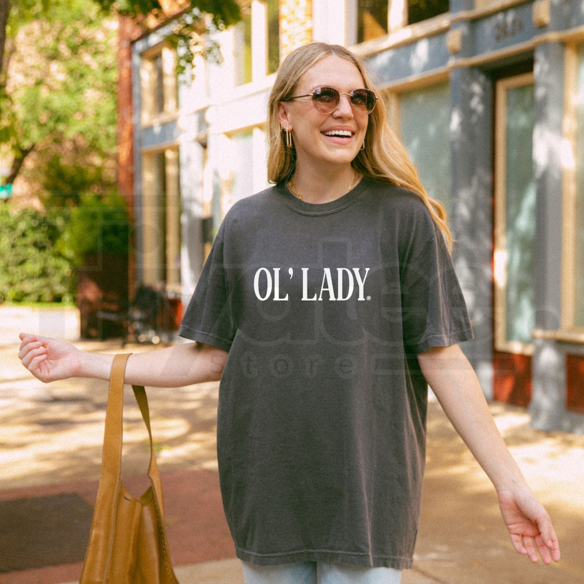 "The Ol' Lady" Funny Wife – Premium Sarcastic Relationship Graphic Top