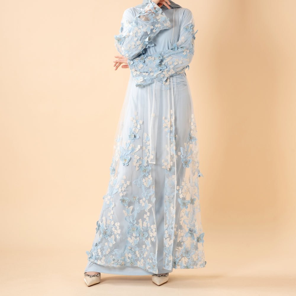 Butterfly Whisper Open Abaya(MOA303)