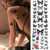 3D Butterfly Waterproof Temporary Tattoo Sticker Snake Flowers Elegant Small Popular Tattoo For Womens Mens