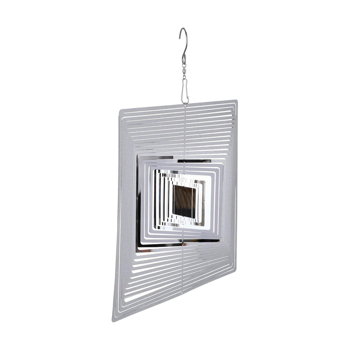 3D Drop-shaped Rotating Wind Spinner Outdoor Metal Sculptures Flowing Stainless Steel Wind Chimes Flowing-Light Effect Design Home Garden Decoration Outdoor Hanging Decor Gift Wind Spinners Mirrored Patio Wind Chime Yard Decor