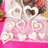 3D Heart Shape Chocolate Silicone Mold Cookie Wedding Cake Toppers Tools Heart Shaped Silicone Mold Resin Soft Candy Chocolate Jelly Gummy Ice Beautiful Valentines Heart Shaped Mold
