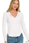 Zenana Double Knit Snap Button Shirts