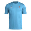 adidas Mens Short Sleeve Pre-Game T-Shirt Bahia Light Blue/Colorado Rapids XX-Large