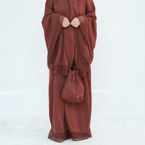 4-Piece Nida Prayer Set with Lace Trim(MK031)