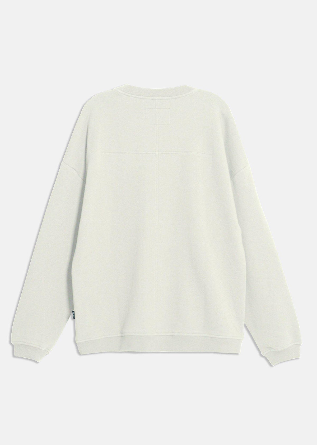 Men's Zipper Chest Pocket Sweatshirt in Off White