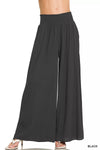 Zenana Smocked Waistband Wide Leg Lounge Pants