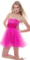 CLEARANCE - Cinderella Divine 414 Short A-Line Tulle Dress (Size 6)
