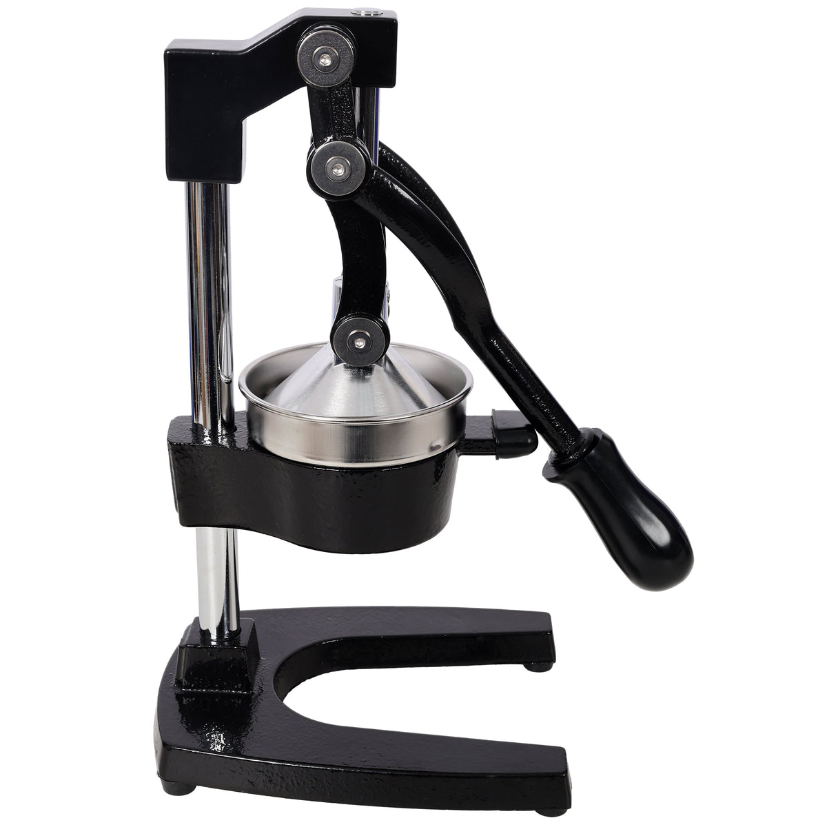 Cast Iron Citrus Juicer , Extra-Large Commercial Grade Manual Hand Press , Heavy Duty Countertop Squeezer for Fresh Orange Juice,Black Color