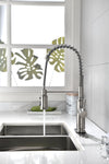 Kitchen Faucets Single Handle Pull Down Sprayer Spring Kitchen Sink Faucet