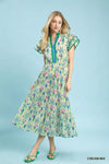 Umgee Mix Floral Midi Dress
