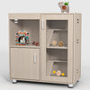 4-Tier Wooden Hamster Cage with Storage Cabinet and Acrylic Windows for Guinea Pigs and Chinchillas