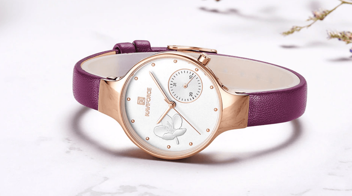Elegant Women's Analog Quartz Watch With Leather Belt Waterproof Wristwatch Excellent Design Perfect Gift