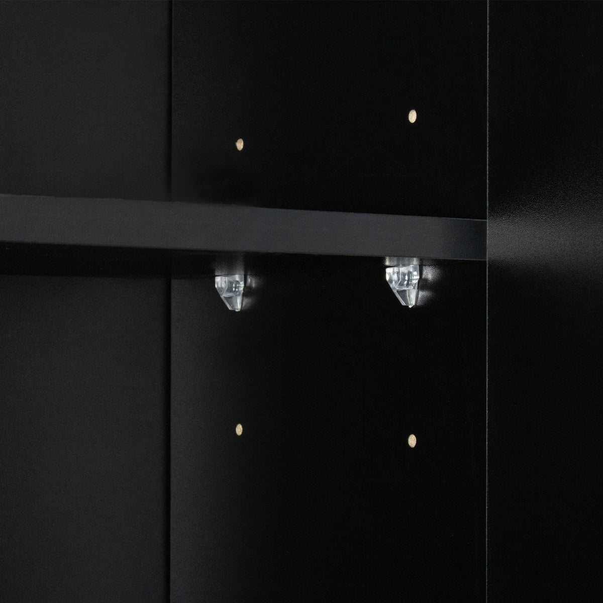 70.87' Tall Wardrobe& Kitchen Cabinet, with 6-Doors, 1-Open Shelves and 1-Drawer for bedroom,Black