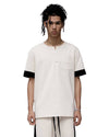 Konus Men's Ss Henley Tee / Owen In Beige
