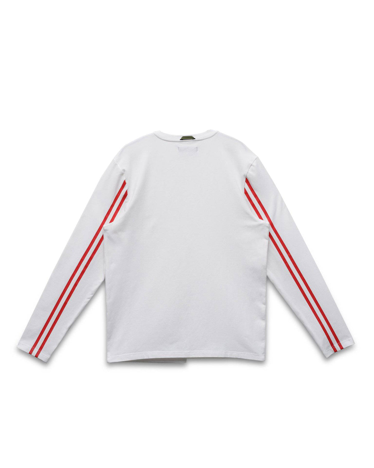 Konus Men's Unbalanced Hem Long Sleeve Tee in White