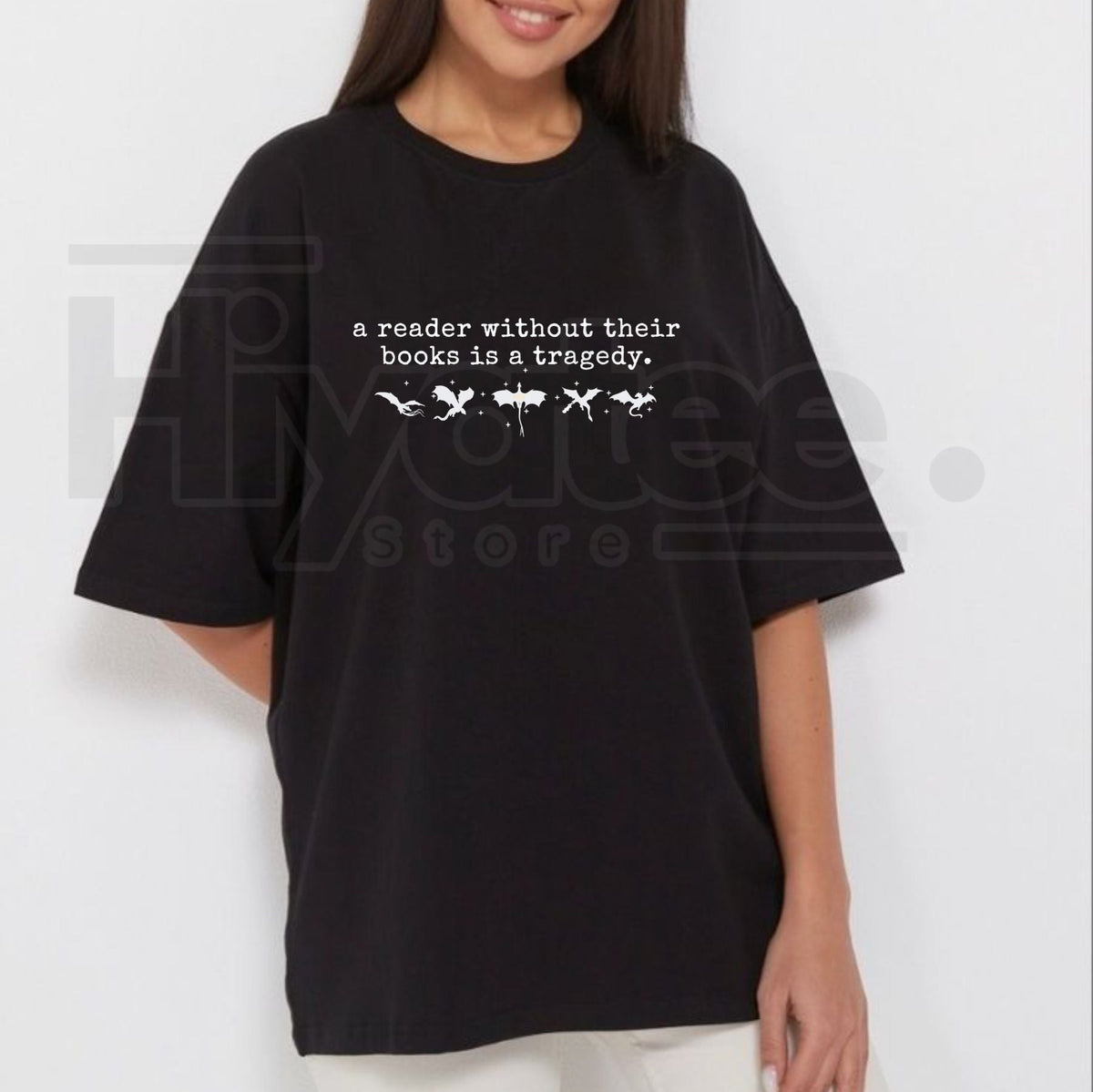 "A Reader Without Their Books Is Tragedy" – Premium 100% Cotton Dark Academia