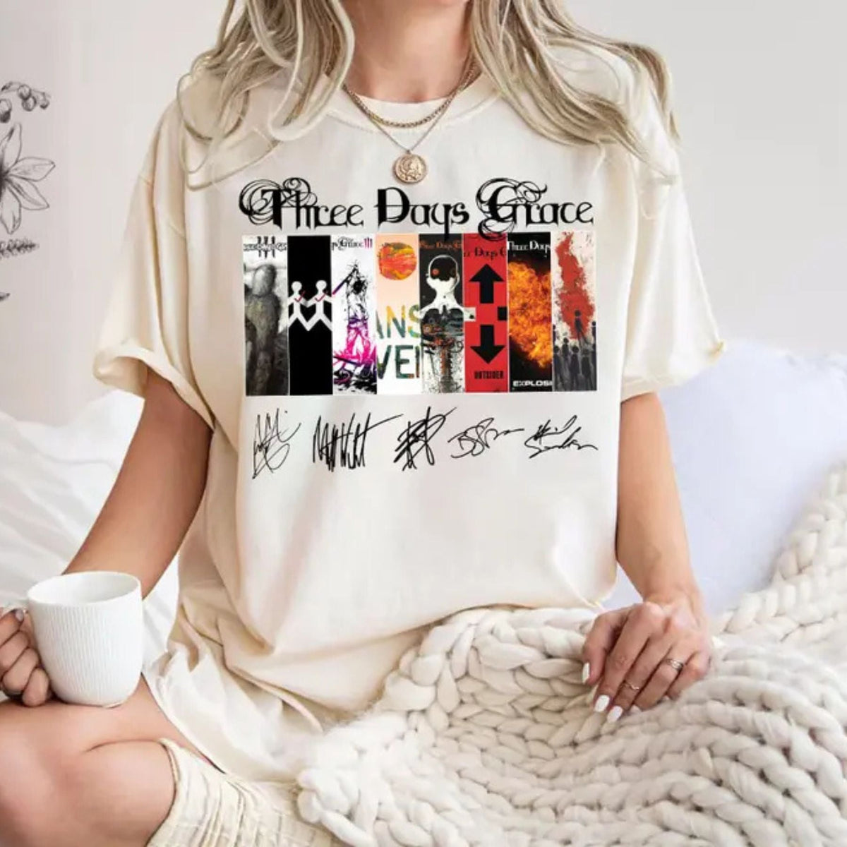 TDG Album T-Shirt - Three Days Grace Rock Band Tee, Unisex Concert Outfit