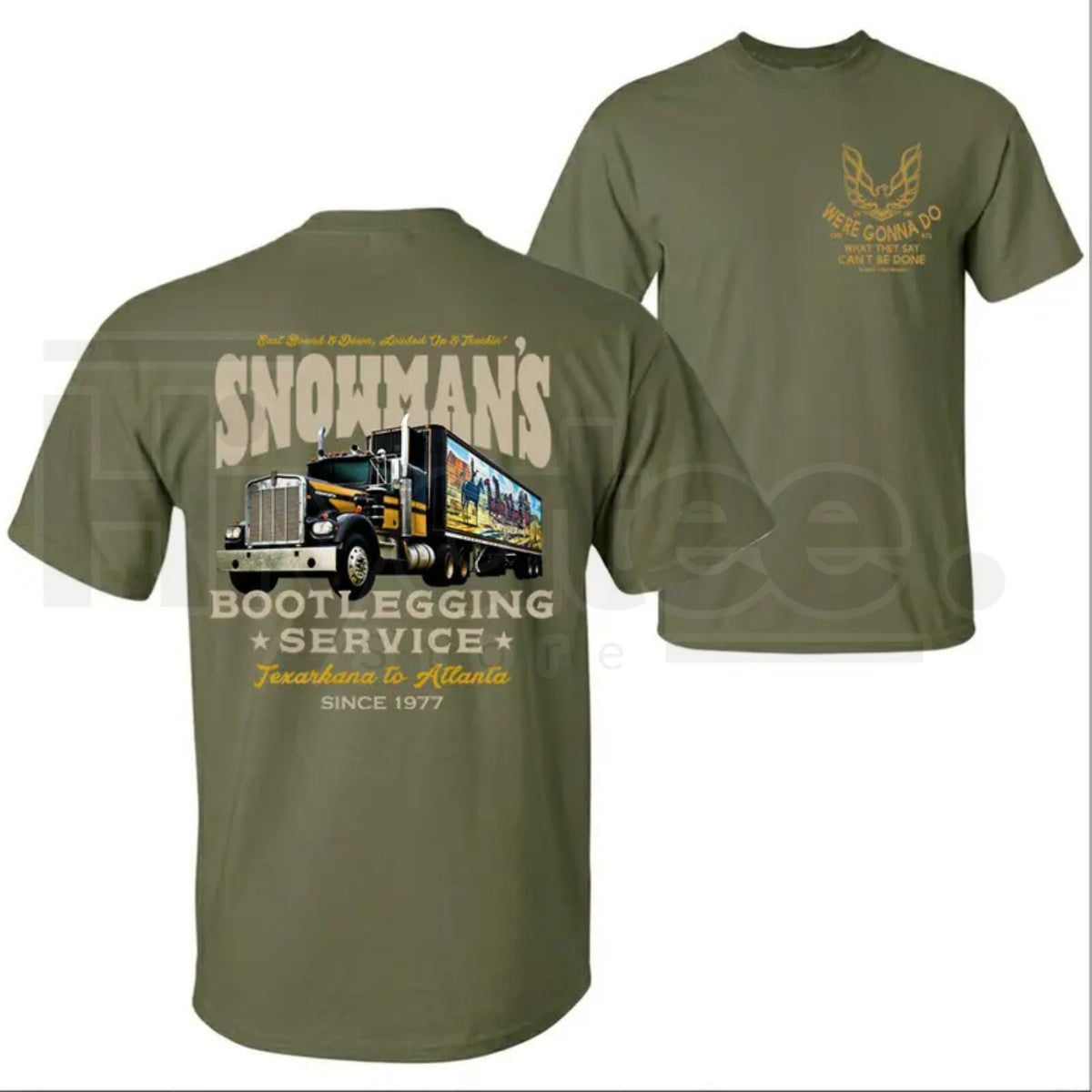 "Snowman's Bootlegging Service" – Smokey And The Bandit Trucker Top
