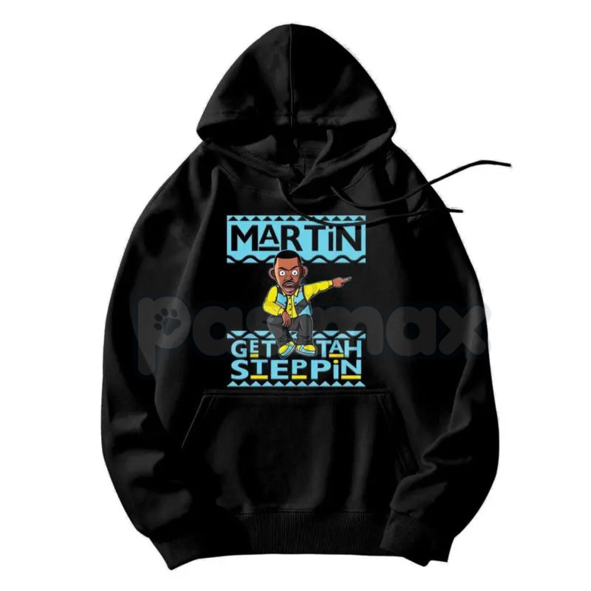 Martin "Get Tah Steppin" 90s Sitcom Hoodie – Vintage Urban Streetwear, Classic Comedy Quote Pullover, Men's Retro Nostalgia Apparel