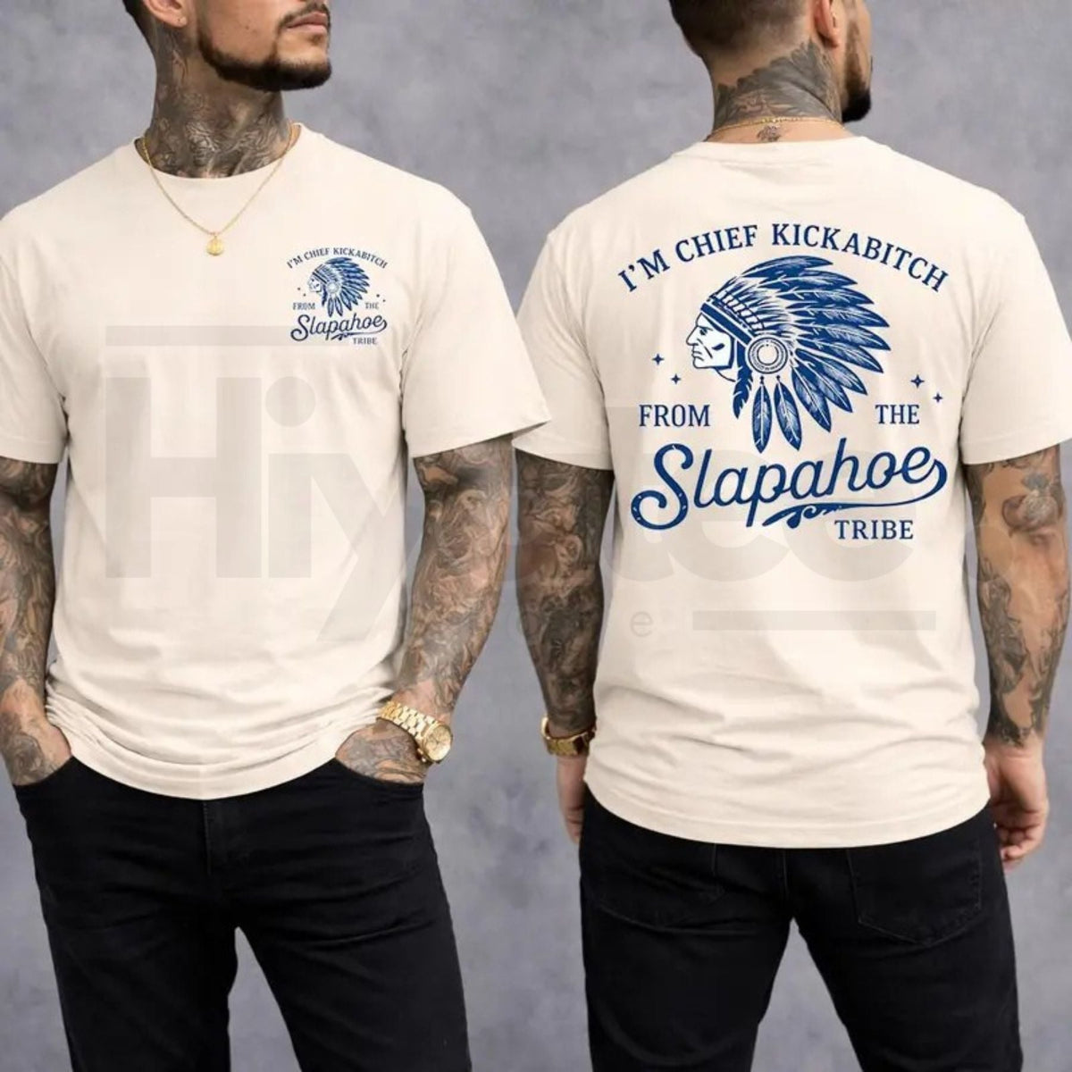 "Chief Kickabitch" Slapahoe Tribe – Funny Sarcastic Unisex Oversized Top
