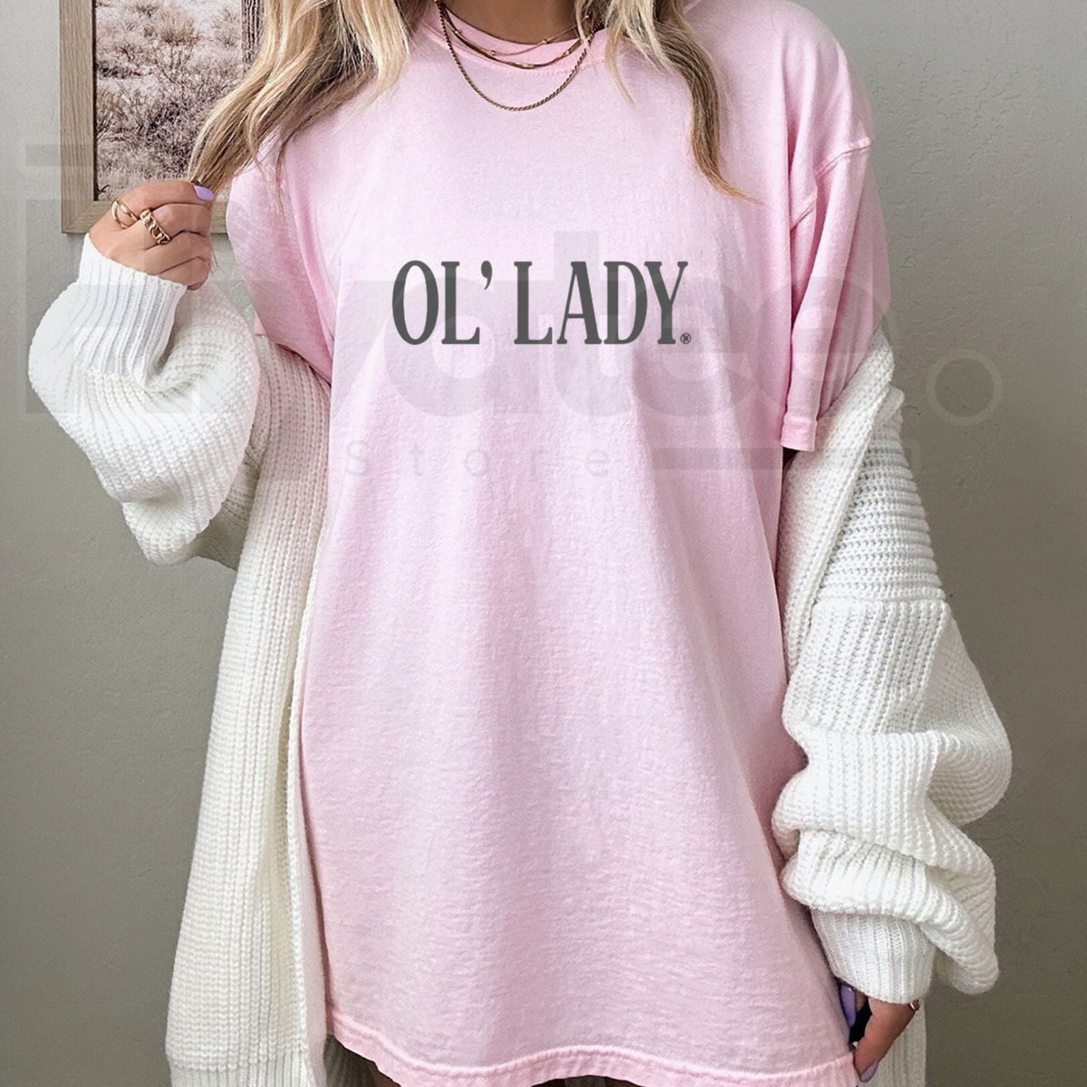 "The Ol' Lady" Funny Wife – Premium Sarcastic Relationship Graphic Top