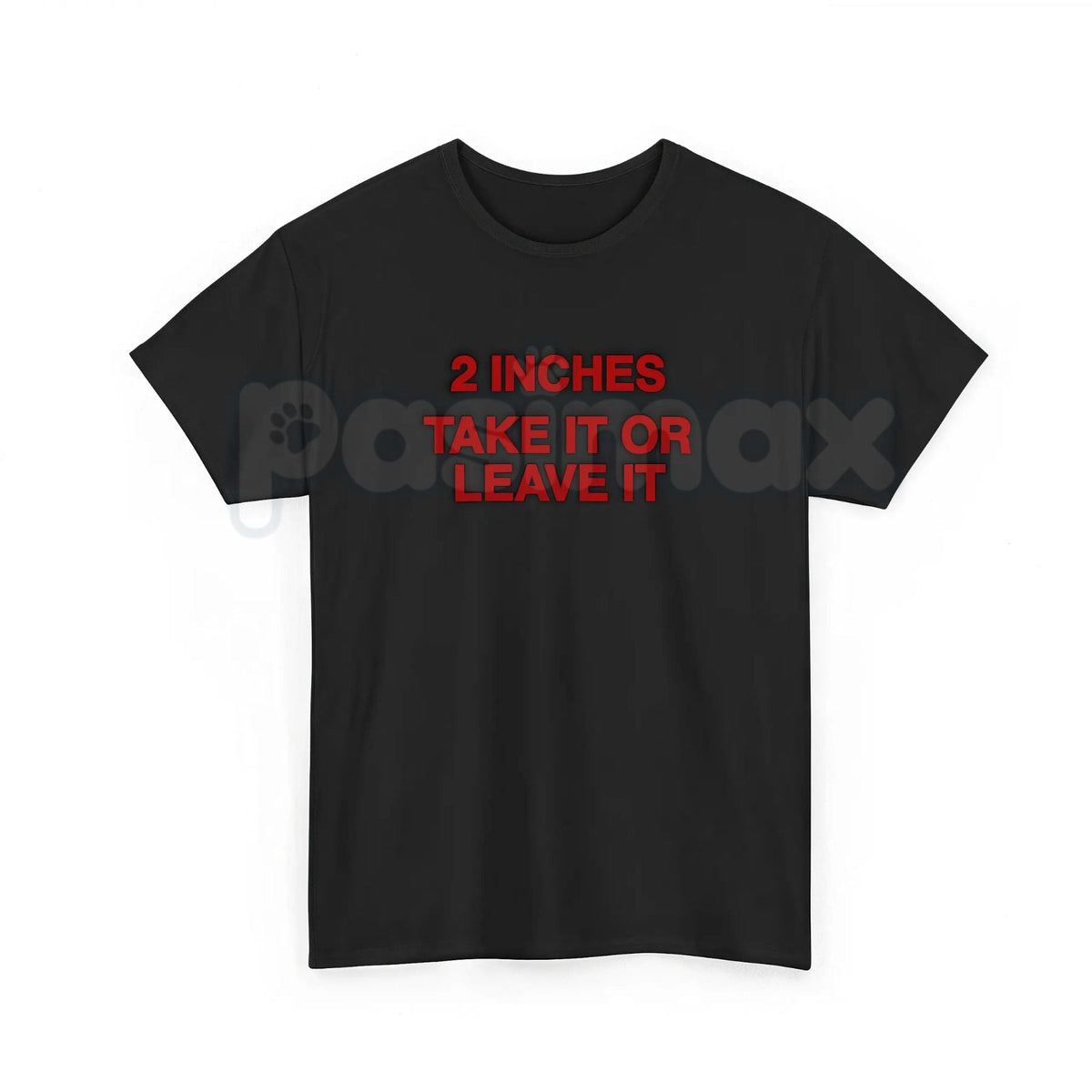 Vintage "2 Inches Take It Or Leave It" T-Shirt – Retro 90s Ad Style Funny Meme Tee, Premium 100% Cotton Sarcastic Men's Top, Soft Lived-In Heavyweight Gag Gift, Made in USA