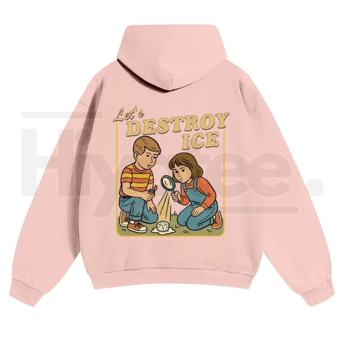 Unisex "Destroy ICE" Hoodie – Satirical Political Graphic Streetwear