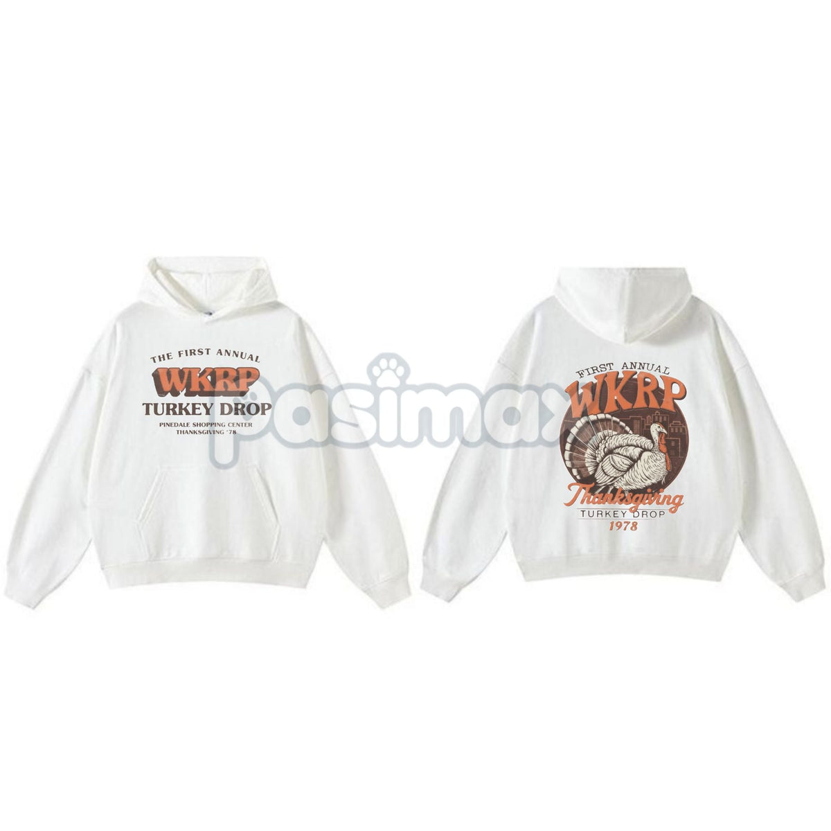 WKRP Turkey Drop 1978 Hoodie – Inaugural Thanksgiving Pullover, Cincinnati Sitcom Nostalgia