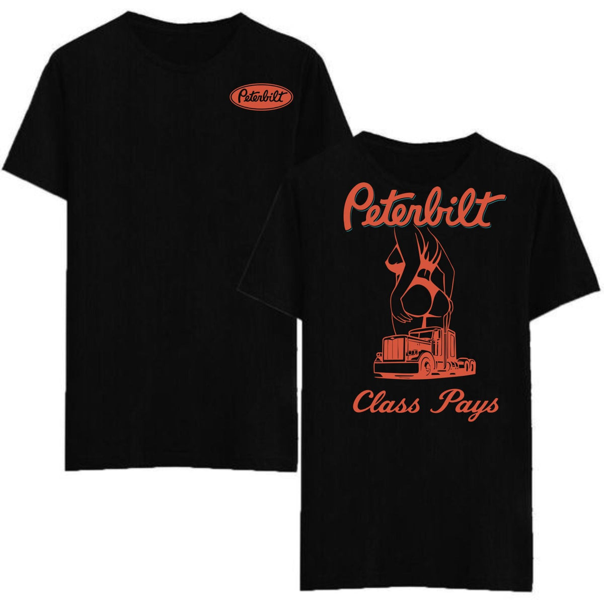 Peterbilt "Class Pays" Tee - Unisex Cotton Trucking Enthusiast Shirt, Official Brand Apparel