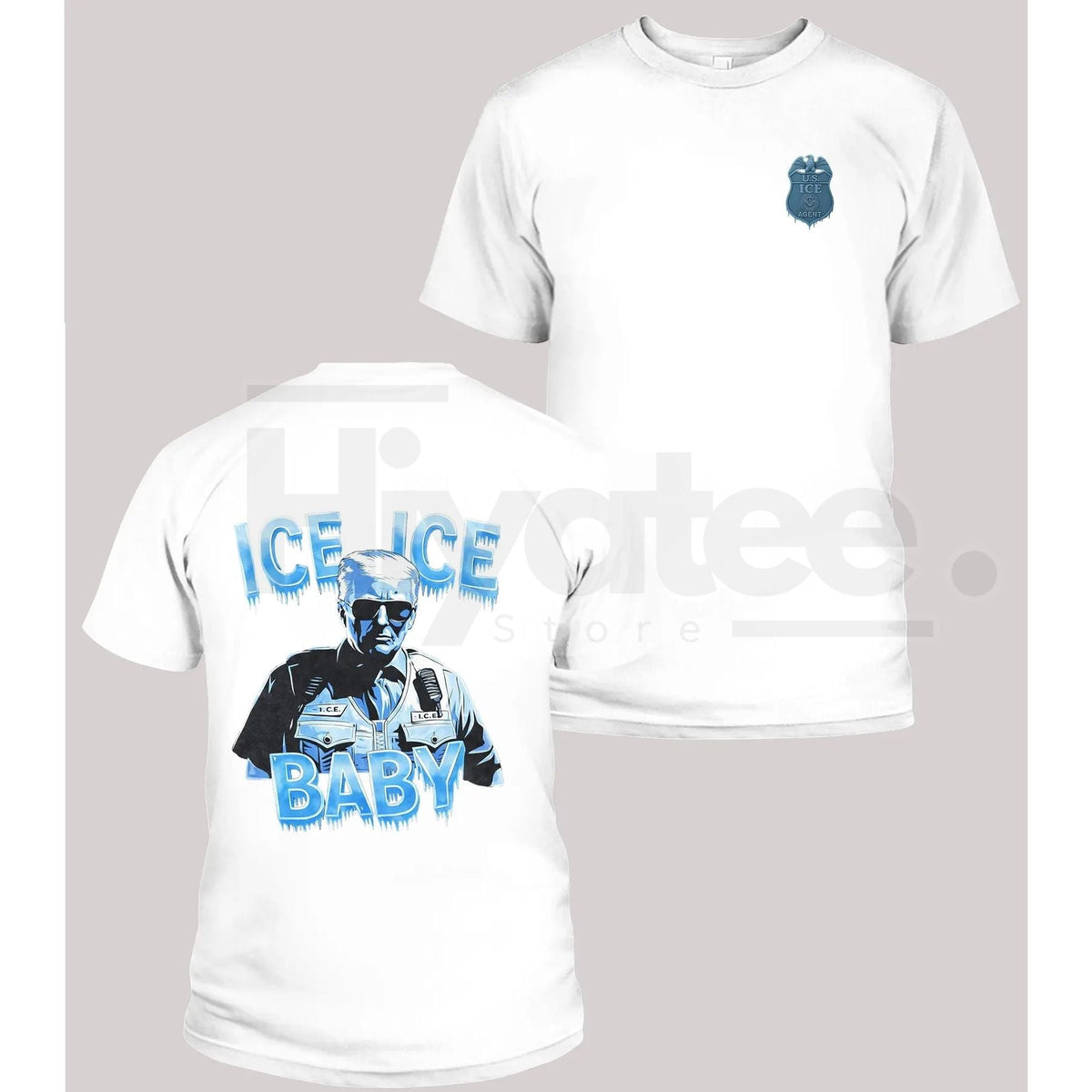 "Ice Ice Baby" Trump Graphic T-Shirt – Trending Unisex Political Parody Tee