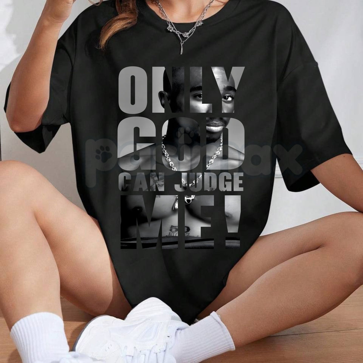 Tupac "Only God Can Judge Me" T-Shirt – Premium 100% Cotton 2Pac Graphic Tee, Vintage Aesthetic Hip-Hop Legend Top, Soft Lived-In Heavyweight West Coast Streetwear, Made in USA