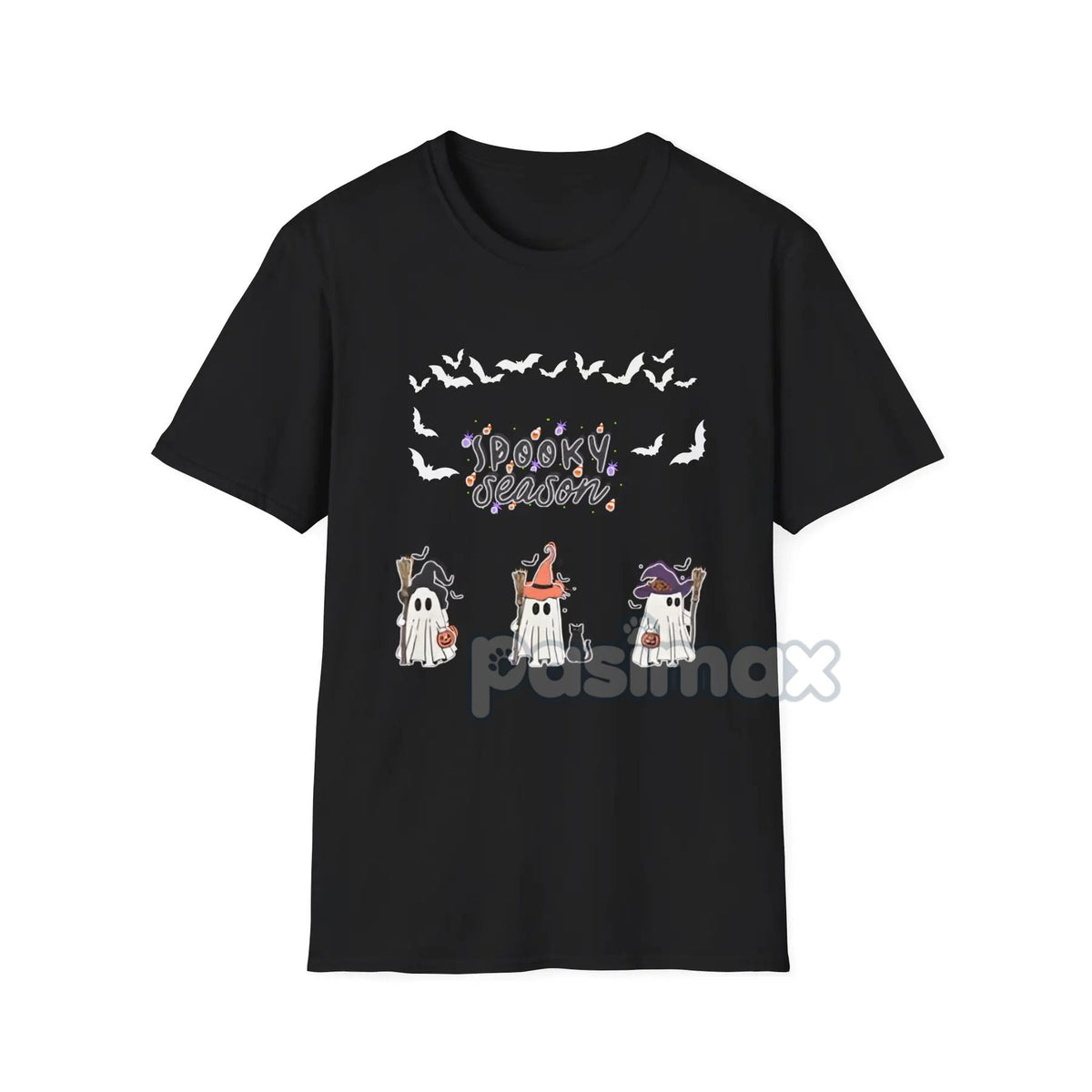 Spooky Boo Ghost T-Shirt - Cute Halloween Ghost Tee, Simple Spooky Apparel