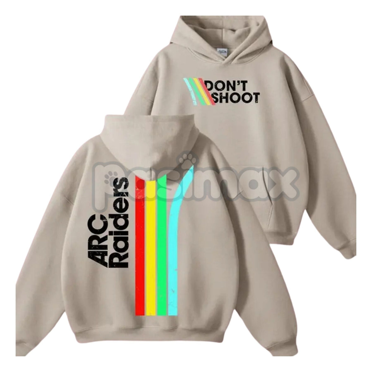 Don’t Shoot ARC Gaming 2-Side Hoodie – First Responder Roleplay Statement Pullover, Unique Gaming Apparel, Unisex
