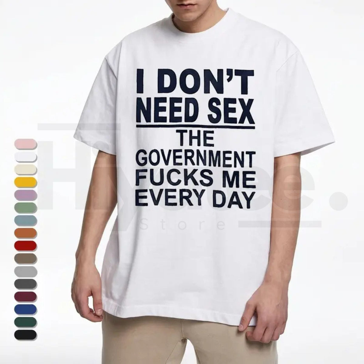 "Government Fk Me Every Day" – Funny Sarcastic Political Graphic Top