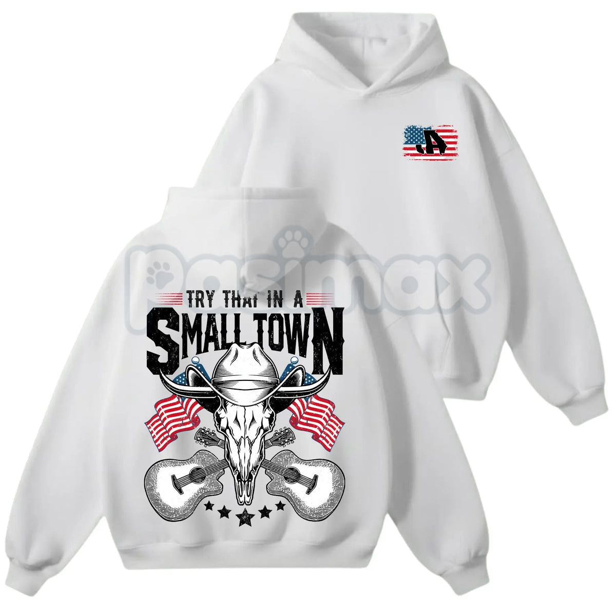 Try That In A Small Town Hoodie – Vintage Country Music JA Shirt & Retro Western Movie Sweatshirt