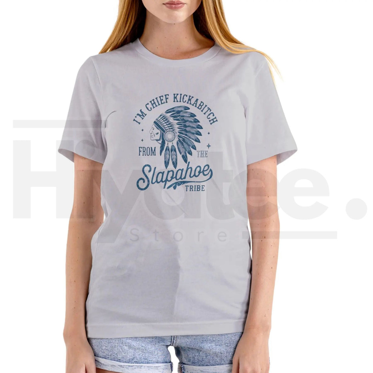"Chief Kickabitch Slapahoe Tribe" Funny T-Shirt – Unisex Cotton Graphic Tee