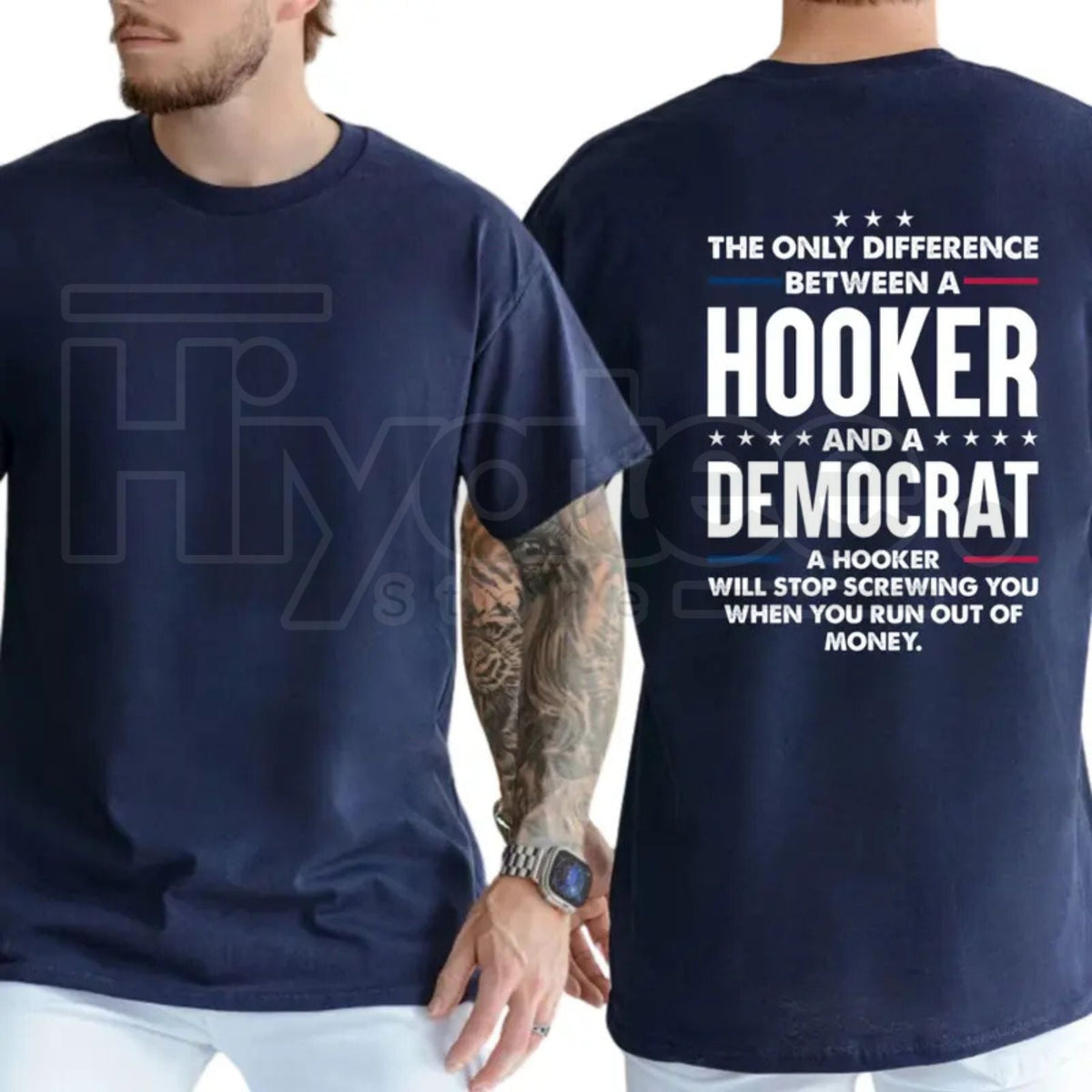 "The Only Difference" – Bold Sarcastic Political Parody Unisex Top