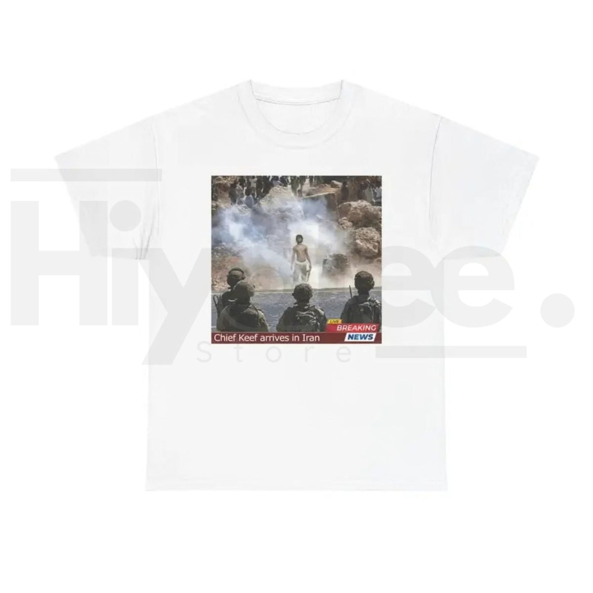 Chief Keef in Iran "War Is Over" Shirt – Iconic Anti-War Graphic Tee