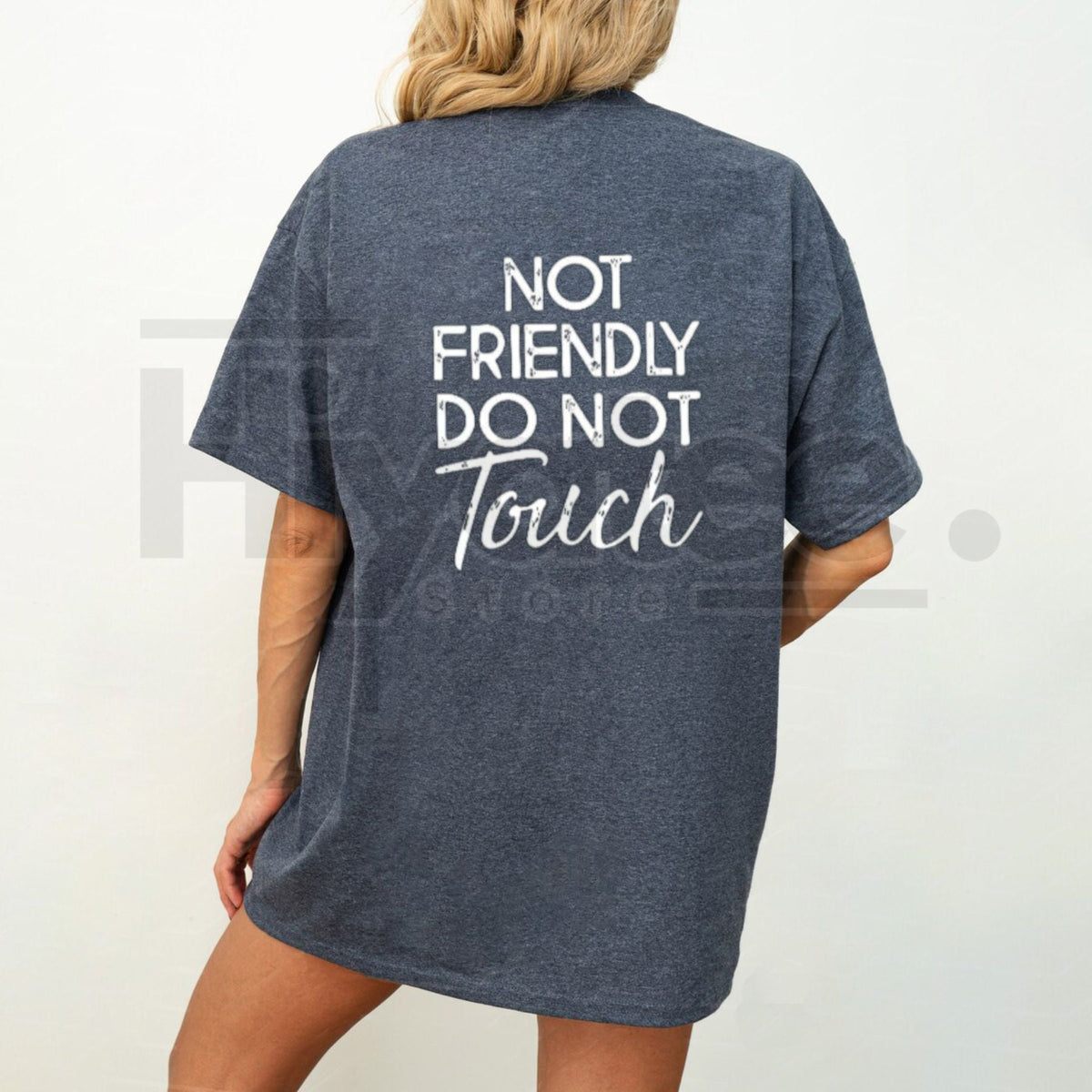 "Not Friendly Do Not Touch" Classic T-Shirt – Comfy Loose Casual Streetwear Tee