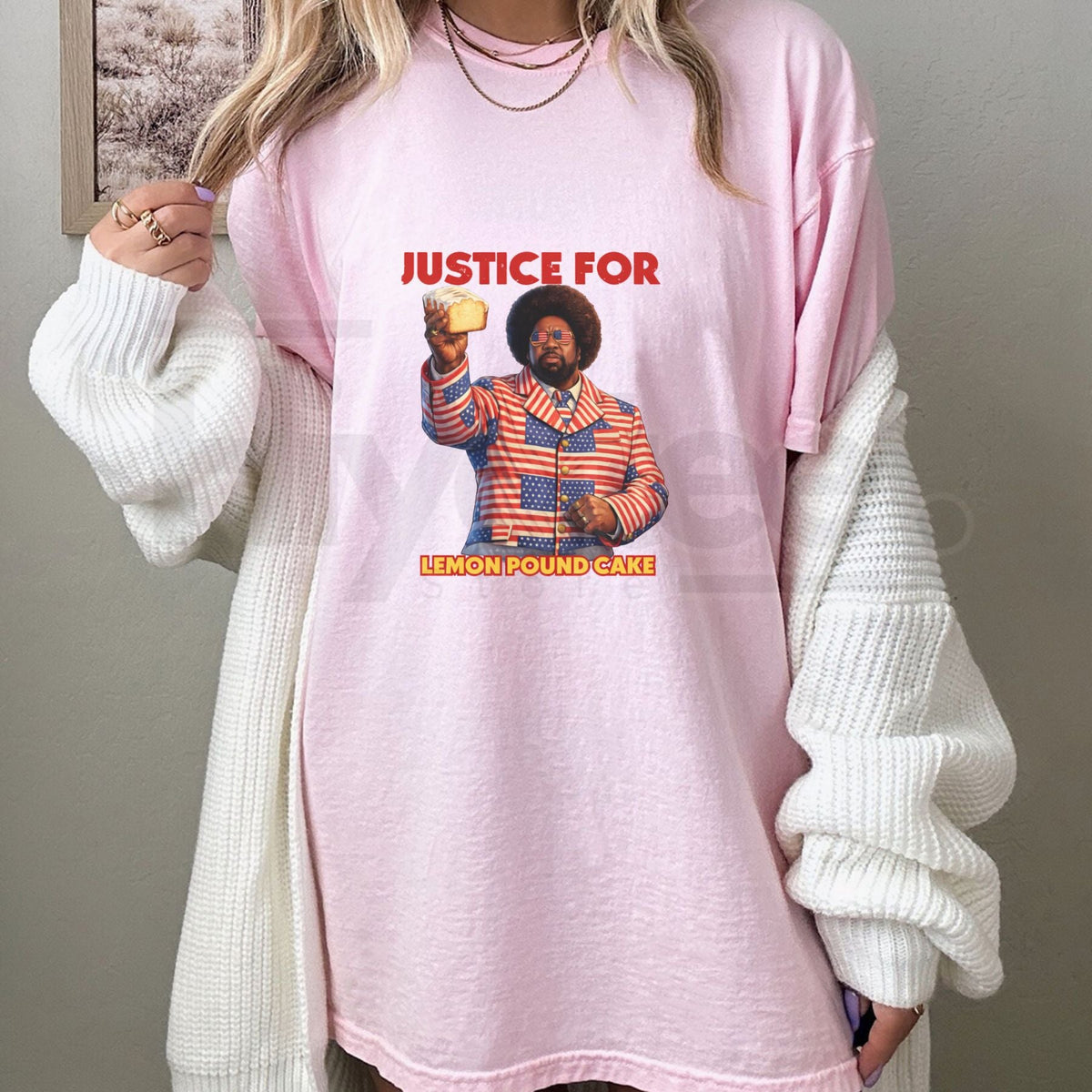 "Justice For Lemon Pound Cake" Afroman – Vintage US Batteram Graphic