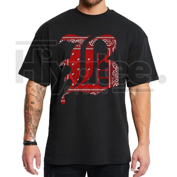 "B Bandana Lettering" – Chicano Style Lowrider Unisex Streetwear Top