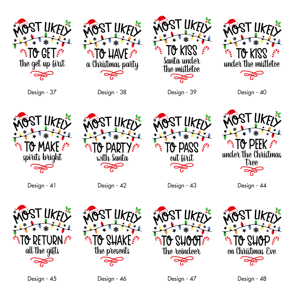 Most Likely To Christmas Family Tees For Holiday Memories And Cozy Gatherings Comfort Colors Tee