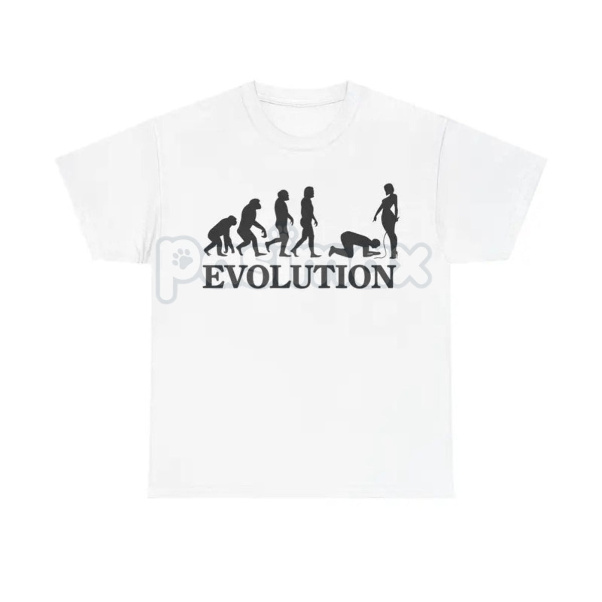 "Evolution Simp" Funny Graphic T-Shirt - Absurdist Meme Culture Unisex Cotton Tee, Ironic Statement Shirt