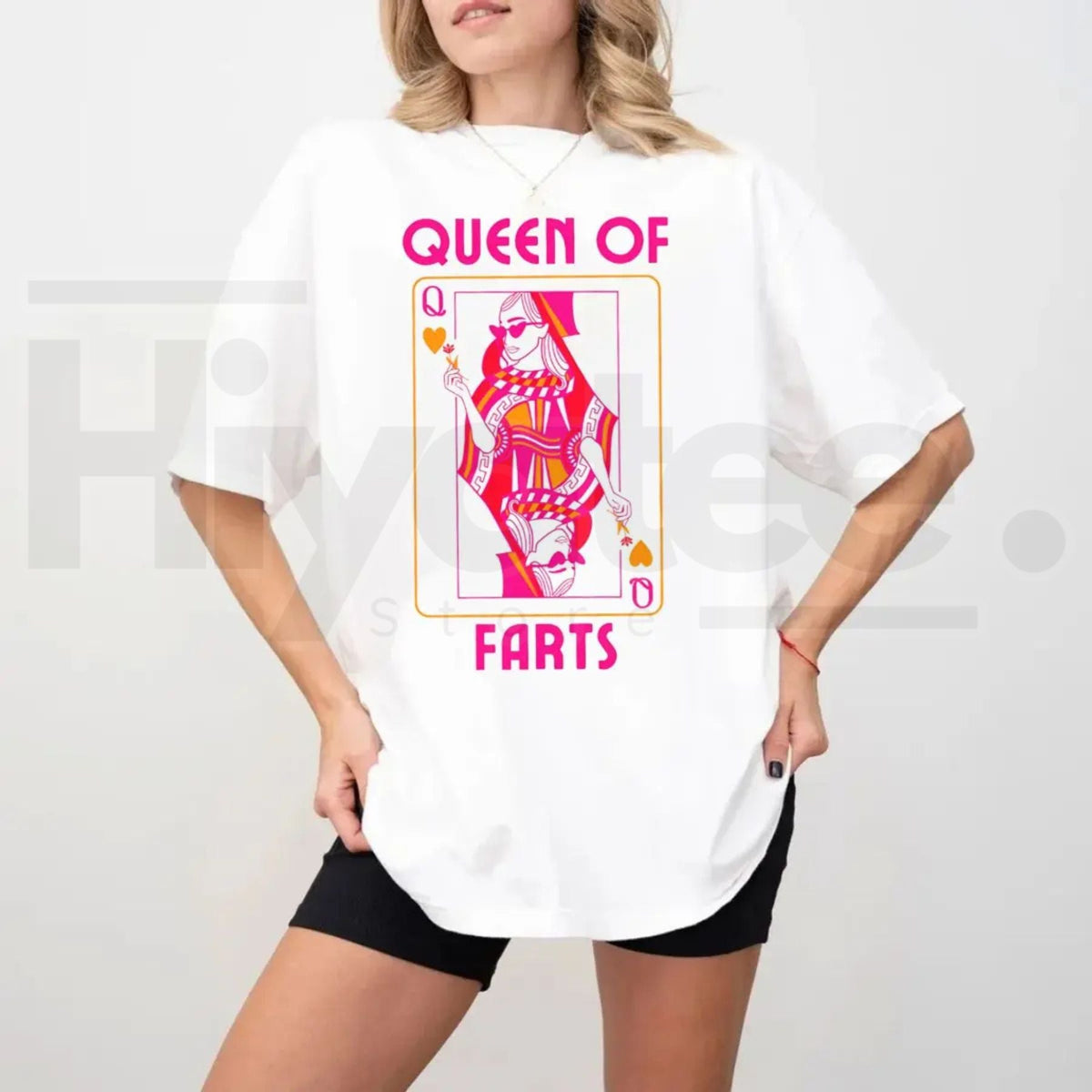 "Queen Of Farts" Funny Joke T-Shirt – Inappropriate Humor Prank Gift for Her